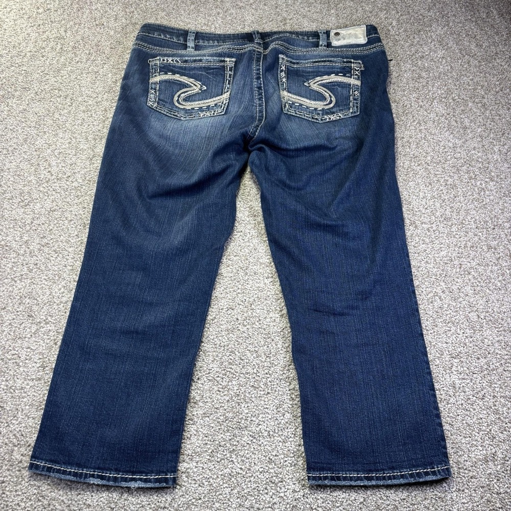 Silver Jeans Co Tuesday Jeans Womens 16 39x29 Blue Medium Wash Bootcut Denim